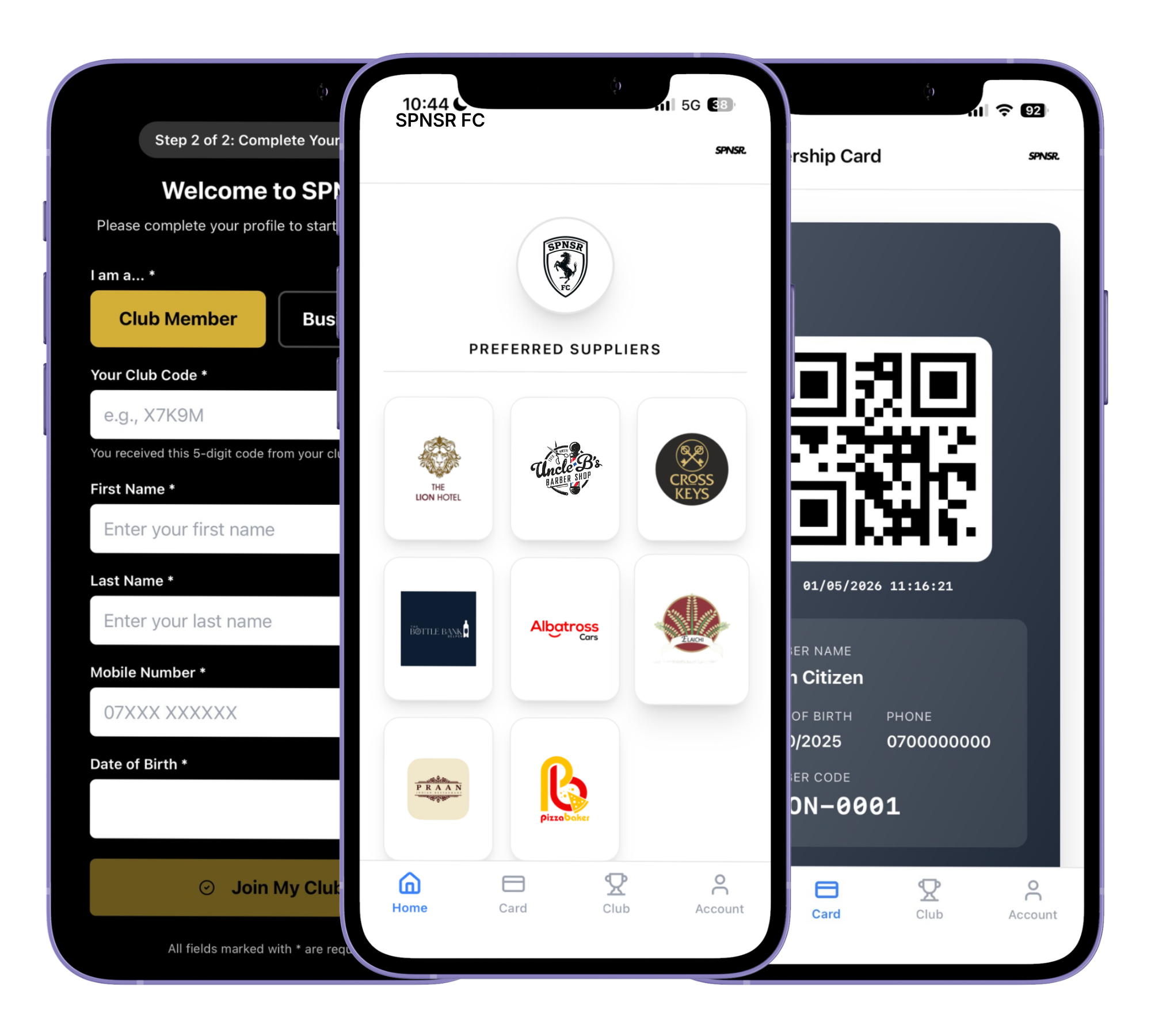 The SPNSR member app